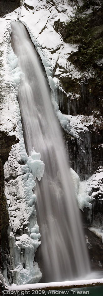 Cascade Falls in Winter