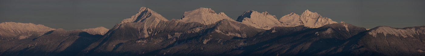 Cheam Range at Dusk